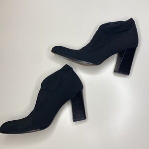 Vintage Bruno Magali Fabric Ankle Booties/Heels 👠 Size 7.5